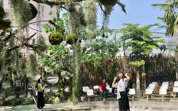 Giới trẻ TP.HCM rủ nhau 'lạc vào rừng' tại quán cà phê rộng hơn 1.000 m²