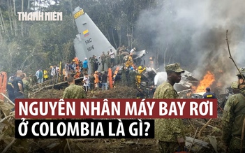 Máy bay Colombia quân sự rơi, 69 người thiệt mạng: Xác định một nguyên nhân