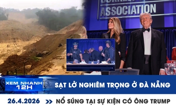Xem nhanh 12h: Sạt lở nghiêm trọng ở Đà Nẵng | Nổ súng tại sự kiện có tổng thống Donald Trump