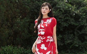 Hè này rực rỡ cùng những chiếc váy đỏ họa tiết
