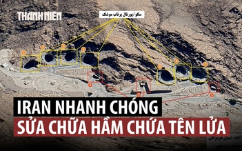 Iran chỉ mất vài giờ để khôi phục các hầm chứa tên lửa, UAV