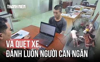 Va quẹt xe giờ tan ca, nam thanh niên đánh luôn cả người can ngăn