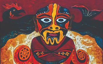 Triển lãm 'Thiêng - Cơtu': Khi sơn mài thành công cụ đào xới tầng sâu tâm linh