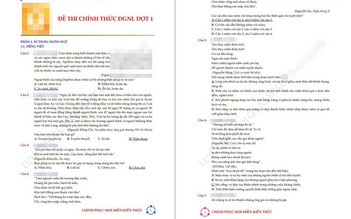 Lan truyền đề thi đánh giá năng lực tự biên 'giống hoàn toàn' đề chính thức