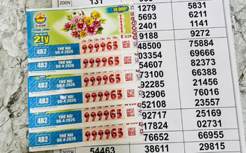 Mua 6 tờ vé tứ quý 9999, người đàn ông ở TP.HCM trúng xổ số miền Nam