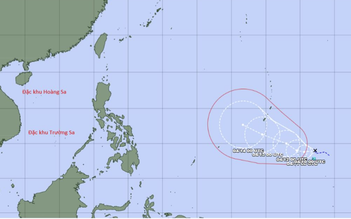 Áp thấp nhiệt đới khả năng mạnh lên thành bão ở tây bắc Thái Bình Dương
