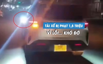 Tài xế ô tô bị phạt 1,5 triệu đồng vì lỗi… khó đỡ