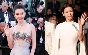 Jun Ji Hyun 'đọ sắc' cùng Lý Băng Băng trên thảm đỏ Cannes