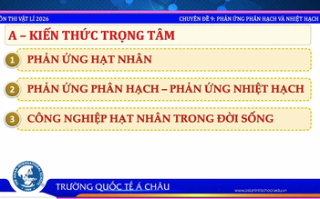 Bí quyết ôn thi tốt nghiệp THPT đạt điểm cao: Ứng dụng của vật lý hạt nhân