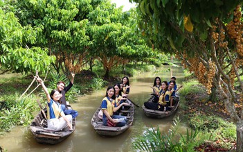 Nông dân làm du lịch từ vườn cây ăn trái, mỗi ngày đón hàng trăm khách