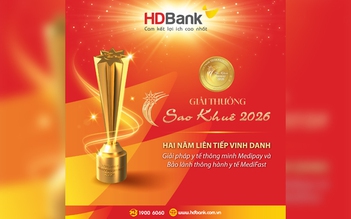 HDBank ghi dấu ấn tại Sao Khuê 2026 với bộ đôi giải pháp y tế số MediPay - MediFast