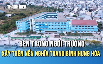 Bên trong ngôi trường xây trên nền nghĩa trang Bình Hưng Hòa trước ngày đón học sinh