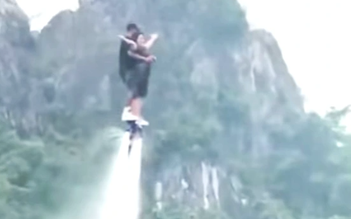 Hồ núi Lớ chưa được phép biểu diễn flyboard