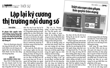 Siết vi phạm bản quyền số: Không để internet thành 'vùng xám' vi phạm