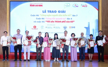 Báo Người Lao Động trao giải 3 cuộc thi lớn