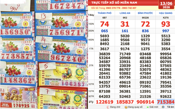 Xổ số miền Nam ngày 13 tháng 6: Người trúng số đài Hậu Giang xuất hiện sớm