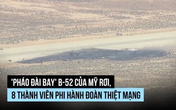 'Pháo đài bay' B-52 của Mỹ rơi, toàn bộ 8 phi công thiệt mạng