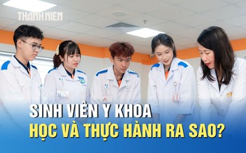 Để trở thành bác sĩ, sinh viên y khoa sẽ học và thực hành như thế nào?