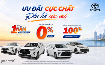 Đón hè cùng Toyota: Ưu đãi đến 100% lệ phí trước bạ
