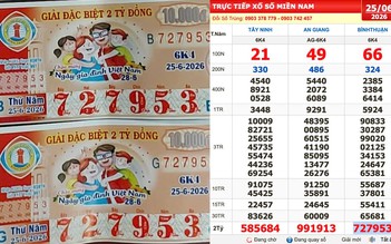 Xổ số miền Nam ngày 25 tháng 6: Người trúng 4 tỉ đài Bình Thuận xuất hiện