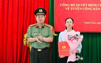 Vợ thiếu tá Nguyễn Xuân Hải được tuyển vào ngành công an