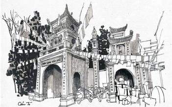Ngôi chùa ở Hà Nội có hồ cho… voi tắm