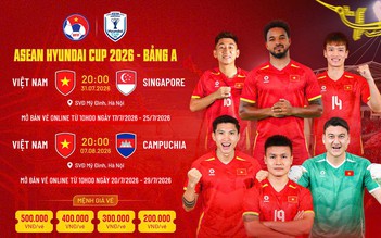 Vé trận đội tuyển Việt Nam đấu ASEAN Cup mở bán từ 20.7, sân Mỹ Đình tái xuất ngoạn mục