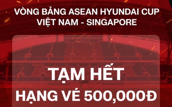 Vé 500.000 đồng xem đội tuyển Việt Nam đấu Singapore 'cháy hàng' qua kênh bán trực tuyến
