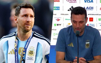 HLV Scaloni nghẹn ngào bật khóc sau chung kết World Cup: 'Messi vẫn là cầu thủ vĩ đại nhất'
