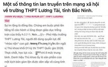 Bắc Ninh: Xác minh thông tin tố giám thị làm bài hộ con gái hiệu phó