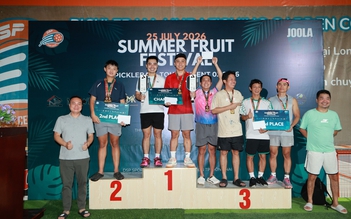 Sôi nổi giải pickleball ủng hộ trẻ em nghèo ở Hàng Gòn, Đồng Nai