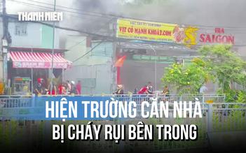 Cháy nhà trên đường Kênh 19-5, khu dân cư náo động