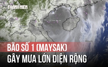 Bão số 1 (Maysak) quần thảo Bạch Long Vĩ, gây mưa lớn diện rộng