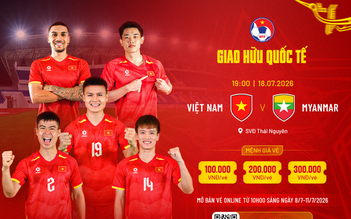 Đội tuyển Việt Nam đá giao hữu Myanmar tại sân Thái Nguyên: Mua vé ở đâu, giá bao nhiêu?