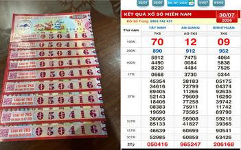 Mua 9 tờ vé số ế, khách ở Đồng Nai trúng độc đắc xổ số miền Nam