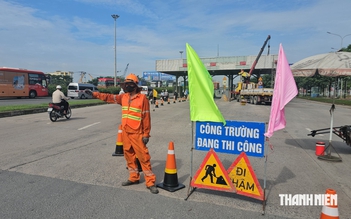 Chính thức tháo dỡ trạm thu phí cầu Đồng Nai