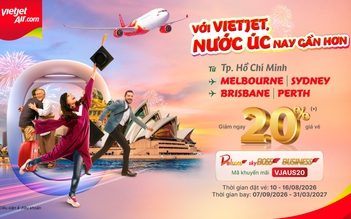 Vietjet ưu đãi 20% mừng đường bay đến sân bay quốc tế Western Sydney - Úc