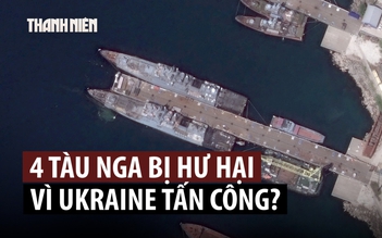 Ukraine nói 4 tàu chiến Nga bị hư hại trong vụ tập kích ‘độc đáo’ vào Novorossiysk