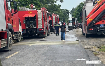 Cháy xưởng mộc ở Hà Nội, đã có người tử vong