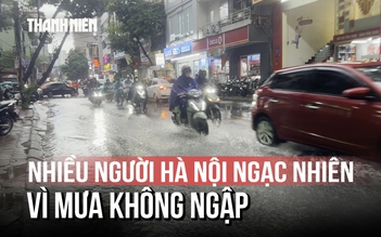 Hà Nội mưa nhiều ngày nhưng giảm điểm ngập sâu và nước rút nhanh
