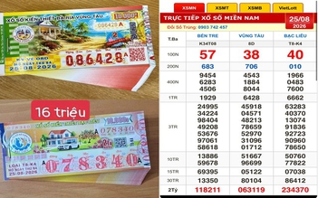Xổ số miền Nam ngày 25 tháng 8: Đại lý đổi thưởng cọc vé trúng đài Vũng Tàu