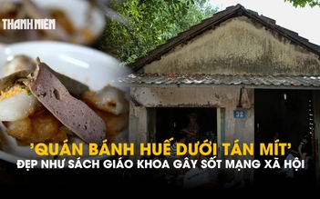 'Quán bánh Huế dưới tán mít' đẹp như sách giáo khoa gây sốt mạng xã hội
