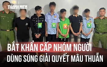 TP.HCM: Bắt 4 người dùng súng giải quyết mâu thuẫn trên mạng xã hội