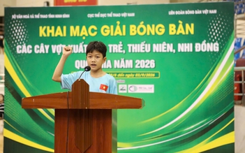 Khai mạc giải bóng bàn các cây vợt xuất sắc trẻ, thiếu niên, nhi đồng quốc gia