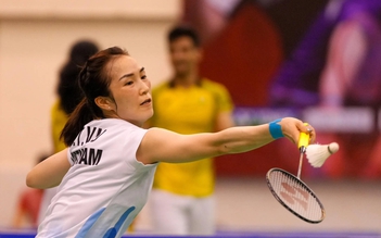 Bà xã tay vợt Nguyễn Tiến Minh chơi thăng hoa ở giải cầu lông Hàn Quốc Masters