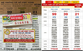Xổ số miền Nam ngày 7 tháng 8: Hai người trúng các cọc vé đài Trà Vinh