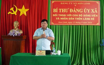 Bí thư xã Sơn Linh ở Quảng Ngãi đối thoại với 13 thôn, bắt đầu từ Làng Rê