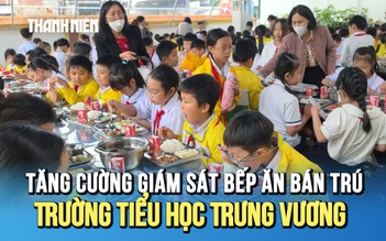 Tăng cường giám sát bếp ăn bán trú Trường tiểu học Trưng Vương (Lâm Đồng)
