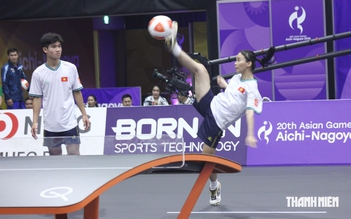 Minh Tân và Gia Nghi lập kỳ tích, thắng Nhật Bản, Hàn Quốc, Ấn Độ: Hiên ngang vào bán kết teqball ASIAD