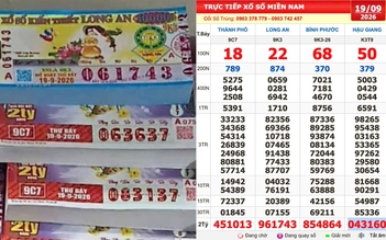Xổ số miền Nam ngày 19 tháng 9: Cây vé trúng 39,2 tỉ đồng xuất hiện sớm